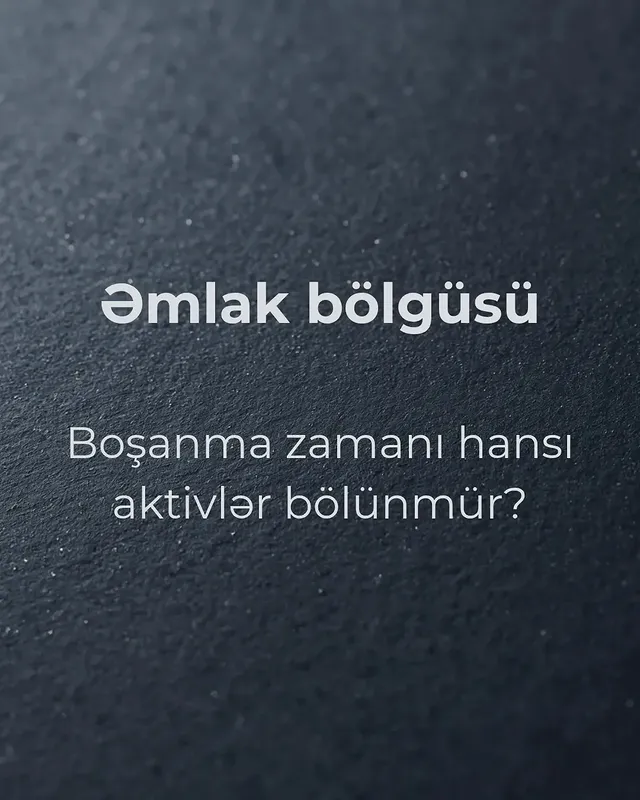 Əmlak bölgüsü bələdçisinin üz qabığı