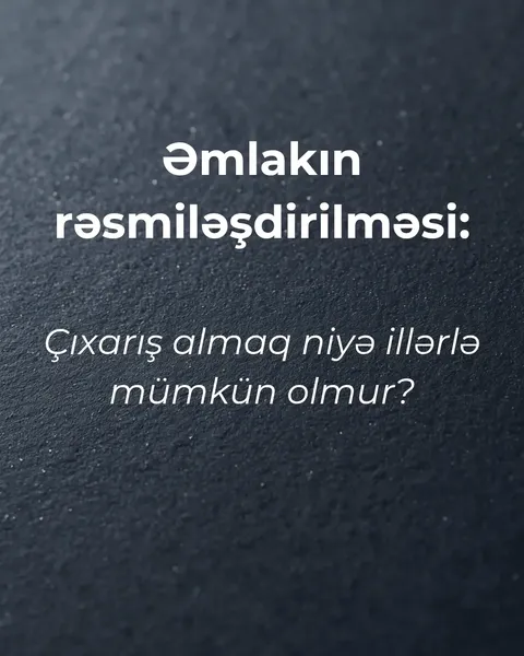 Əmlakın rəsmiləşdirilməsi bələdçisinin üz qabığı